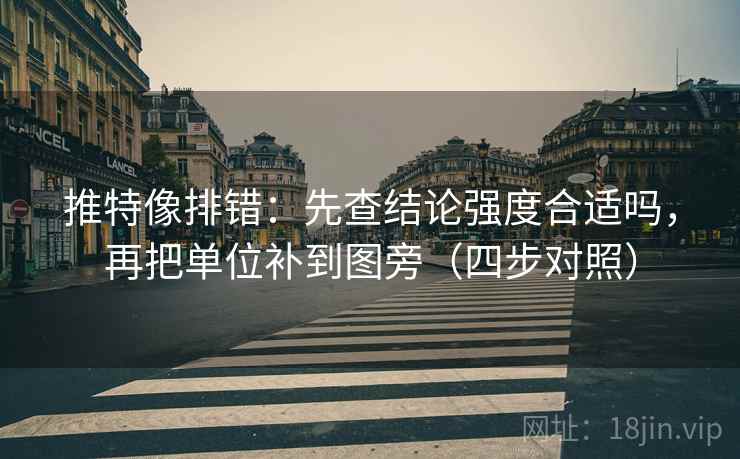 推特像排错:先查结论强度合适吗,再把单位补到图旁(四步对照) 第2张 推特像排错:先查结论强度合适吗,再把单位补到图旁(四步对照) 第2张